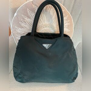 PRADA  Black Nylon Satchel Bag